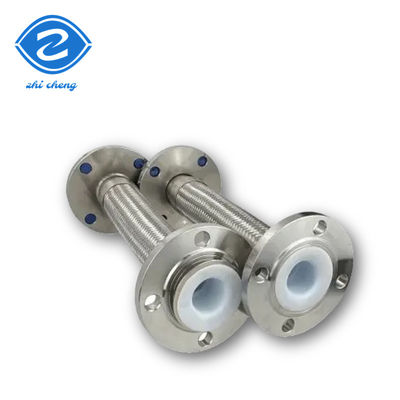 304 acier inoxydable métal tressé tuyau de jardin ondulé tuyau flange joint flexible pour l'eau