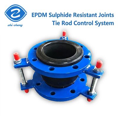 EPDM joints d'expansion en caoutchouc à attache restrictive flexible avec résistance aux sulfures de flange PN10